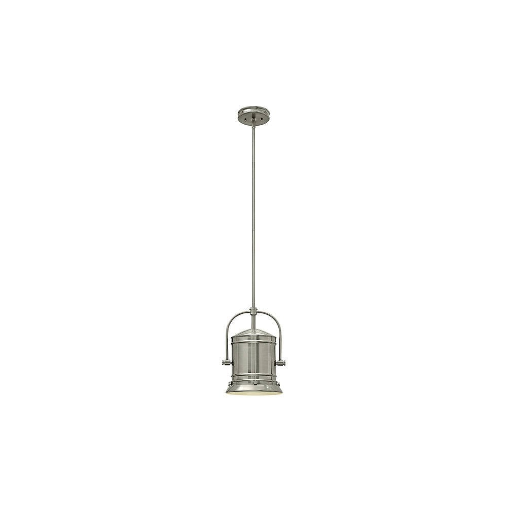 Sleek Brushed Nickel Pendant Light - Modern Pullman Design