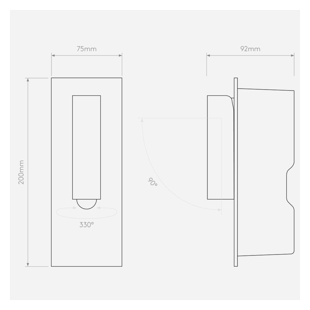 Sleek Matte Nickel LED Wall Light