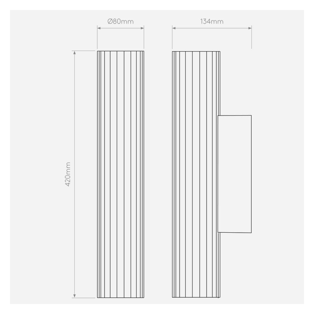 Polished Chrome LED Wall Light - io 420