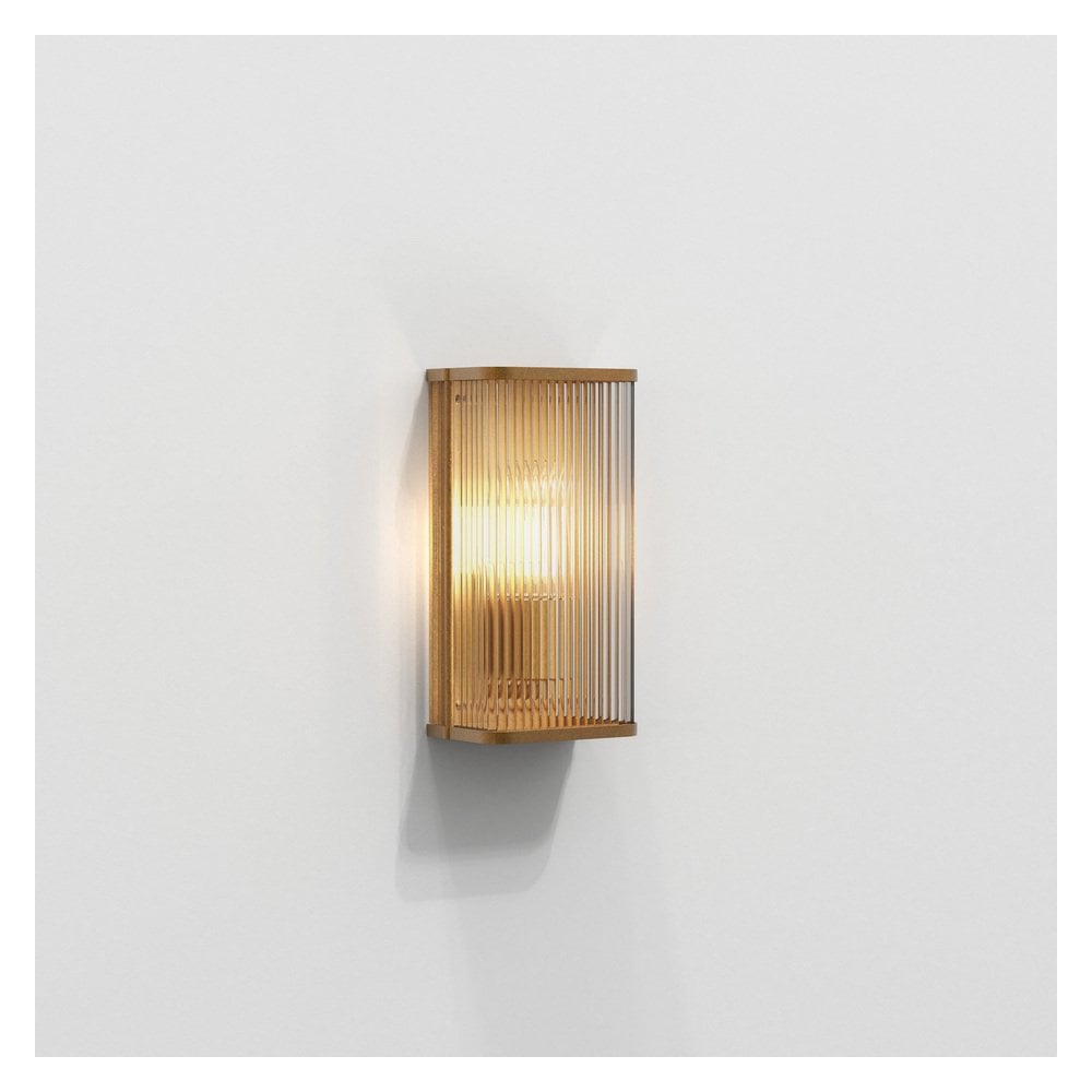 Avignon Square Antique Brass Wall Light