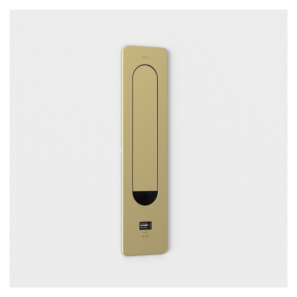 Keta USB Matte Gold LED Wall Light