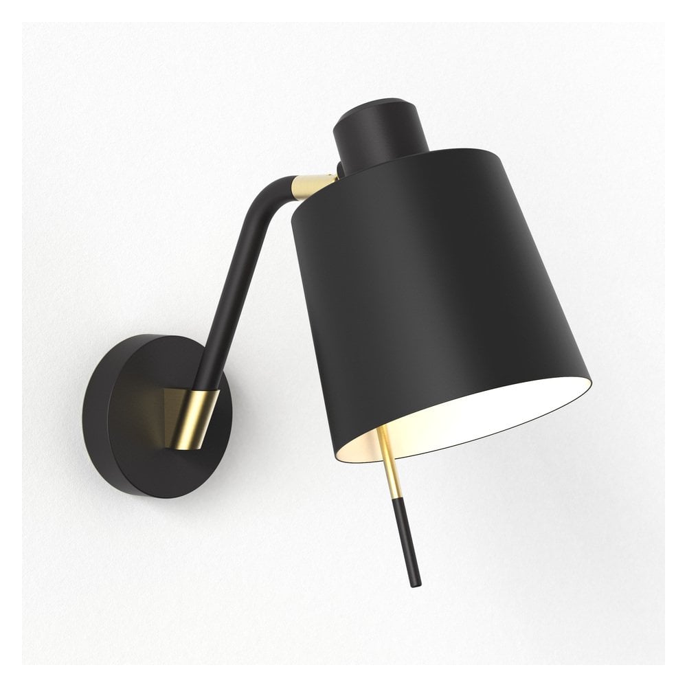 Sleek Black Wall Sconce