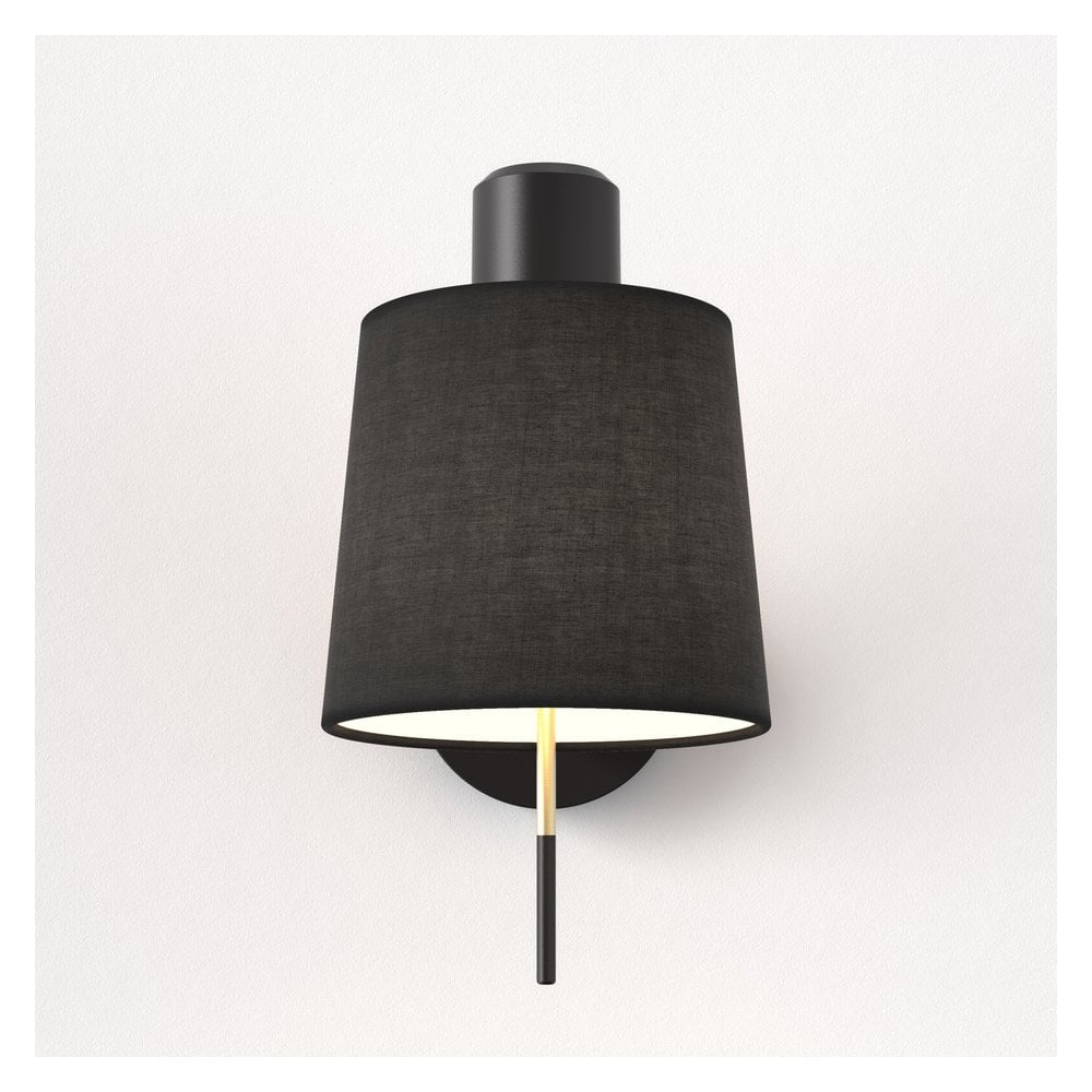 Sleek Black Wall Sconce