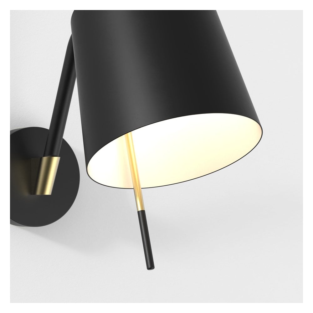 Sleek Black Wall Sconce