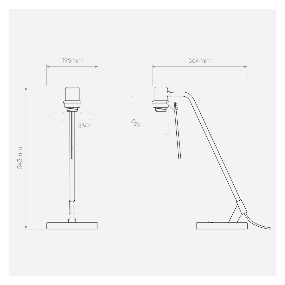 Edward Matte Black Desk Lamp