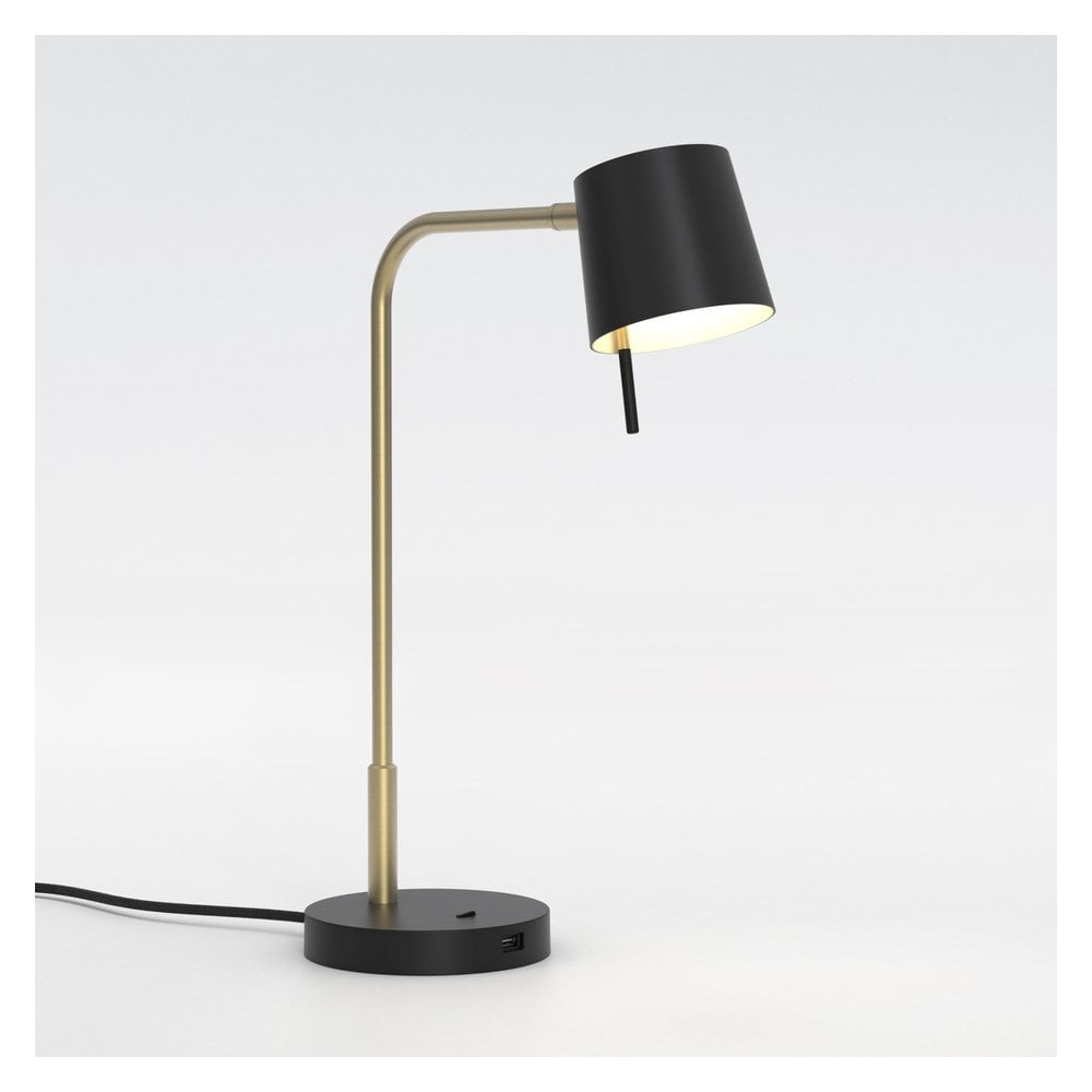 Miura LED Desk Lamp in Matte Gold Finish