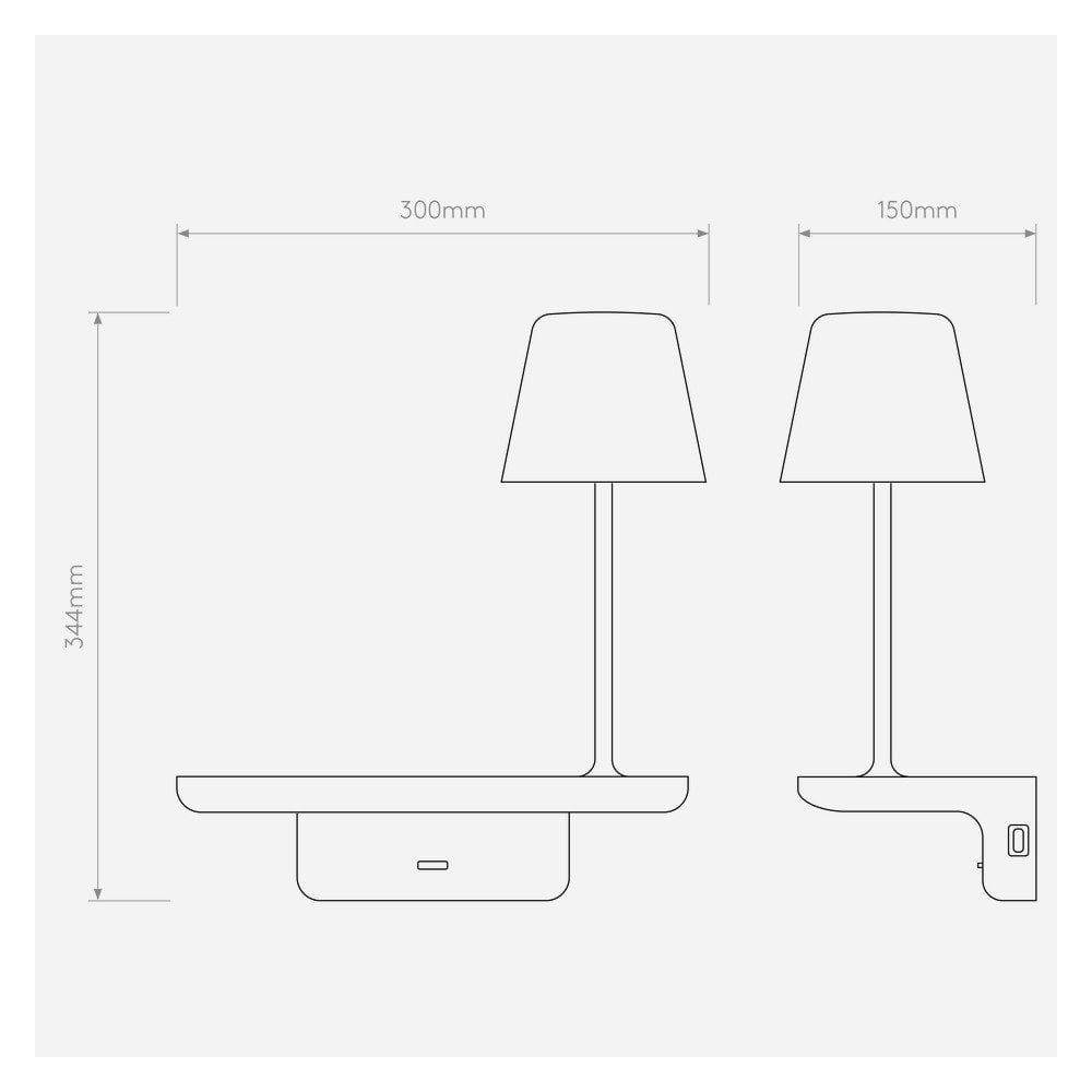 Sleek Matt White Adjustable Wall Lamp