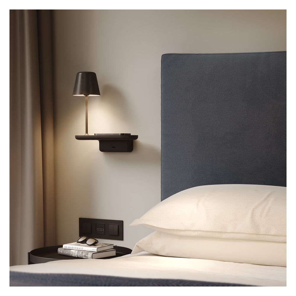 Elegant Matte Black Wall Sconce