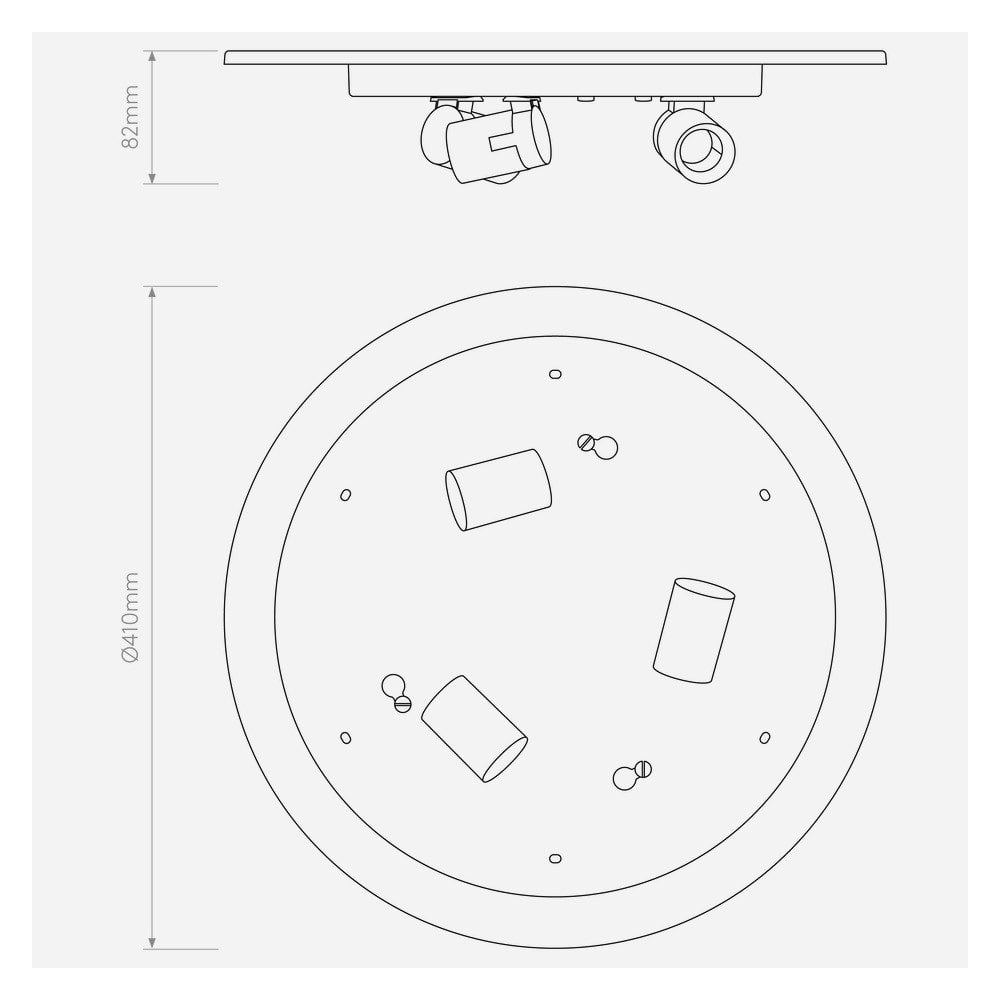 Matte White Ceiling Base Fixture