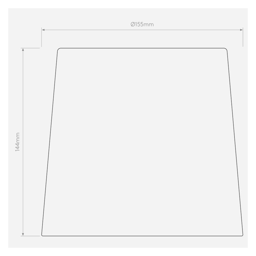 White Tapered Drum Lamp Shade - E27 Socket Size