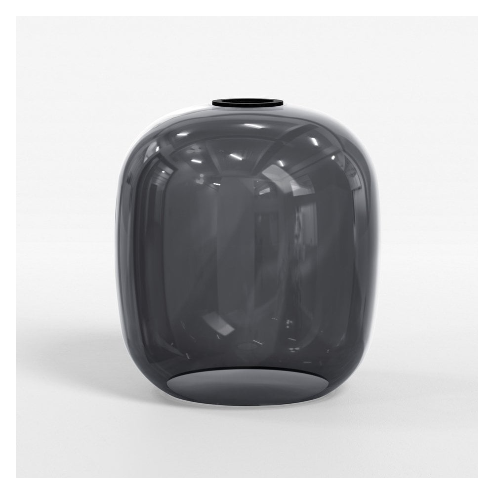 Elegant Smoke Ellipse Glass Shade 220