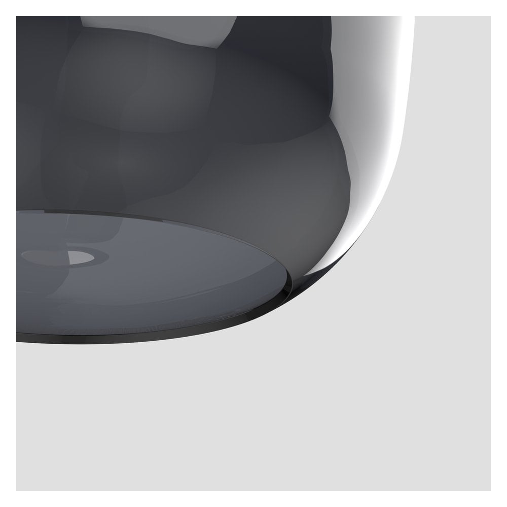 Elegant Smoke Ellipse Glass Shade 220