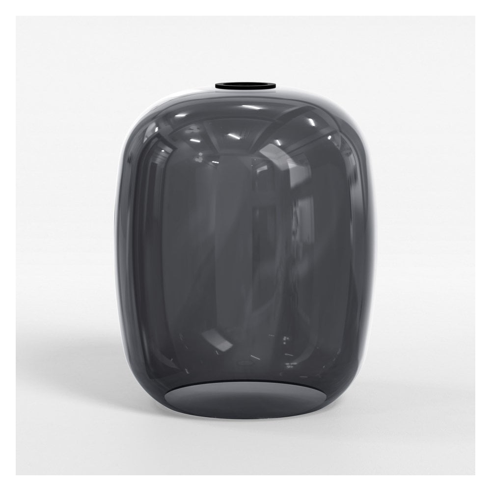 Elegant Hand-Blown Smoke Glass Pendant Shade - 285mm