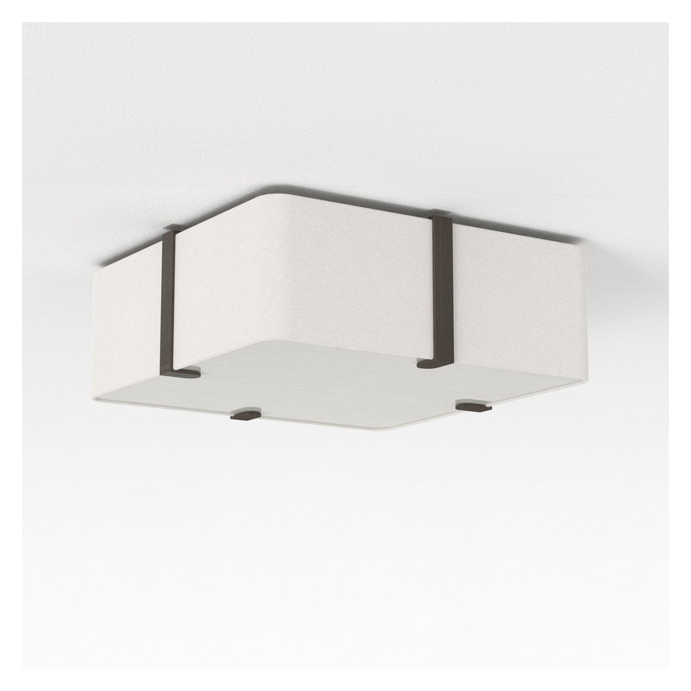 Elba Square 350 Ceiling Light in White Finish
