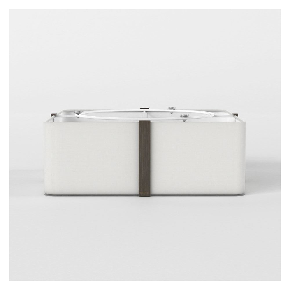 Elba Square 350 Ceiling Light in White Finish