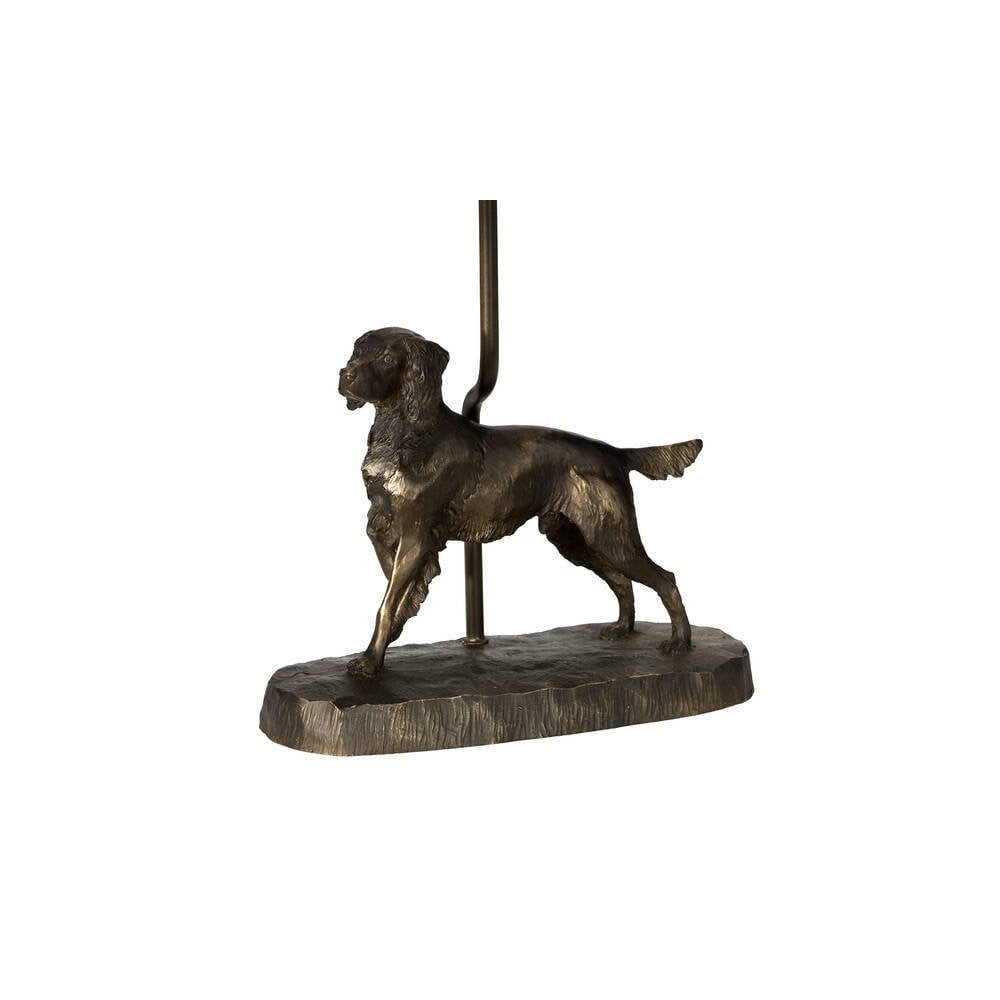 Rufus Dog Statuette Table Lamp - Bronze Patina Base Only
