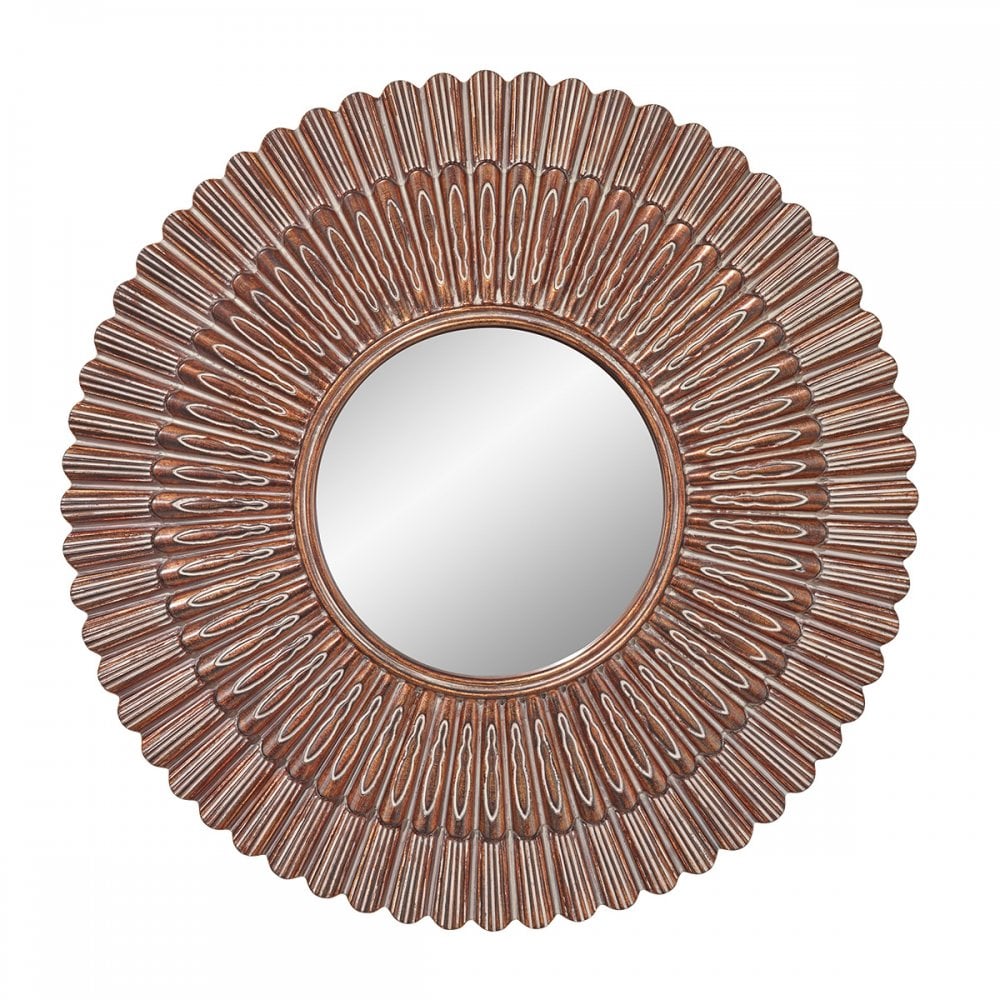 Cheyenne Aegean Gold Round Mirror