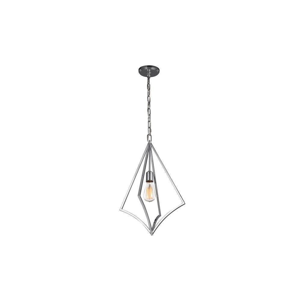 Nico Modern Geometric Chrome Pendant Light