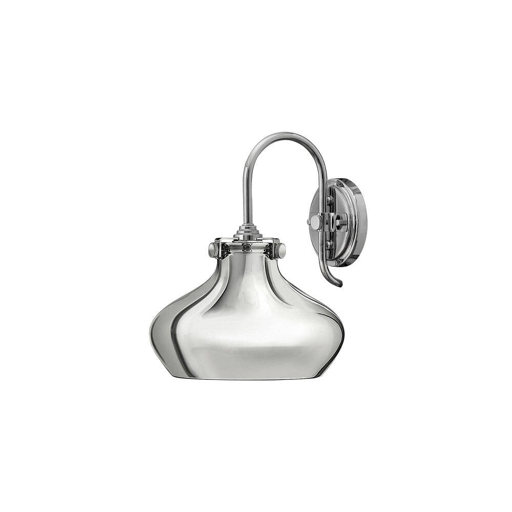 Sleek Chrome Wall Sconce with Vintage Charm