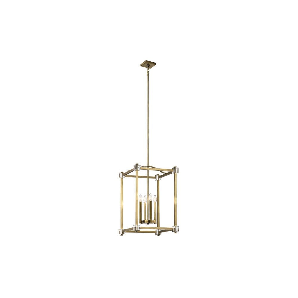 Cayden 4-Light Grand Pendant in Natural Brass