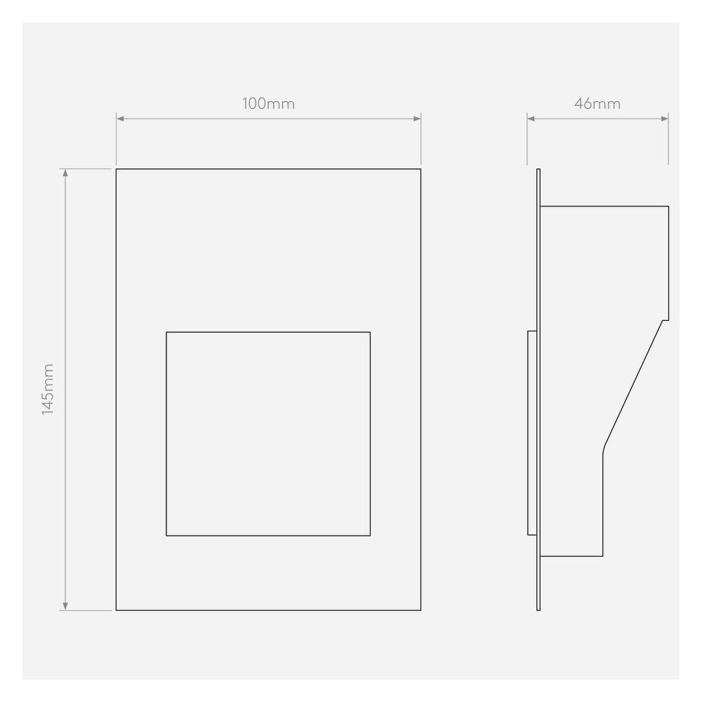 Borgo Minimalist Trimless Wall Light 65, Warm White 2700K