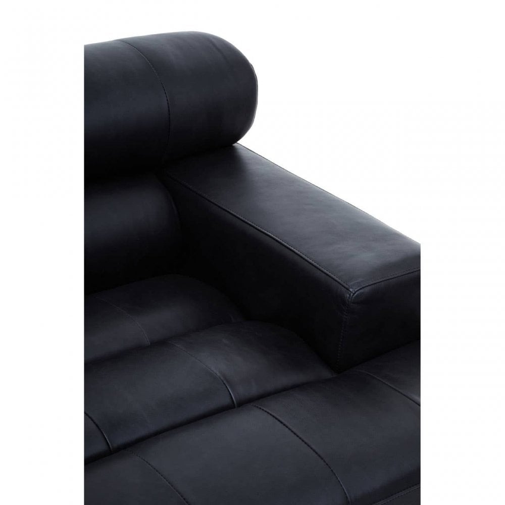 King Distressed Slate Leather Left Seat