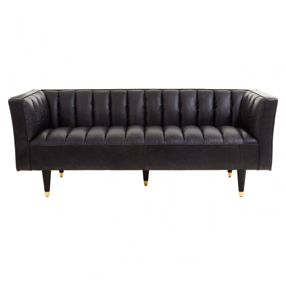 King Three Seat Sofa With Flared Arms