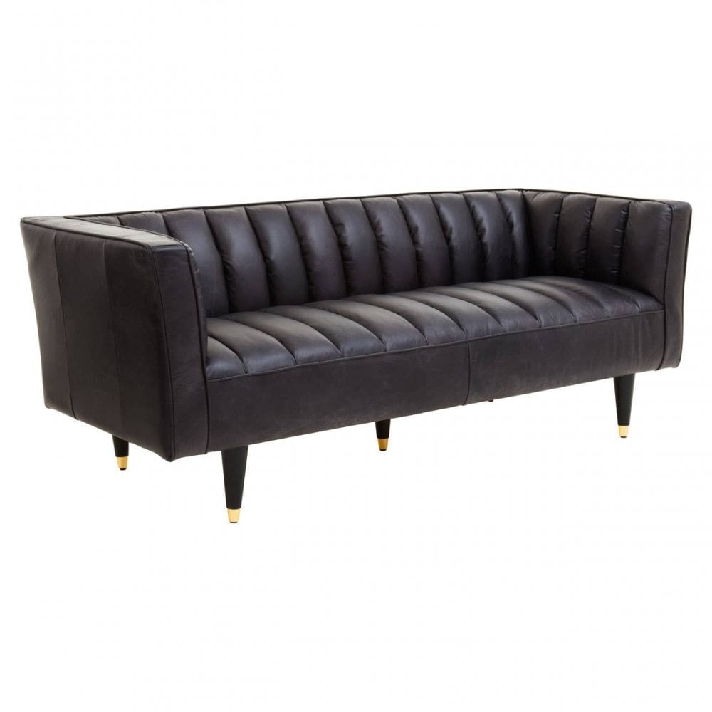 King Three Seat Sofa With Flared Arms