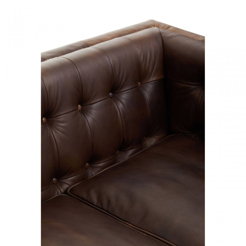 King Three Seat Buttoned Sofa