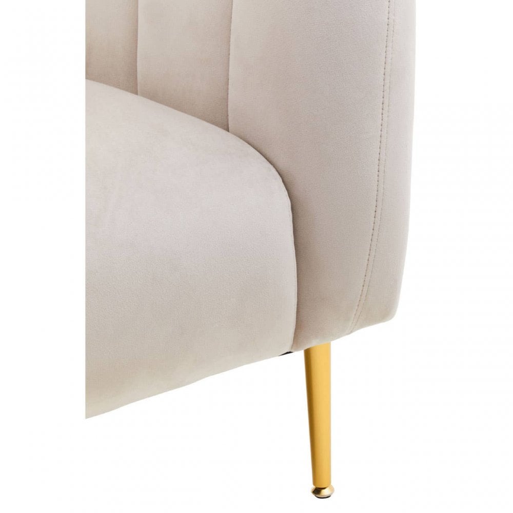 Yasmeen Silver Grey Velvet Armchair