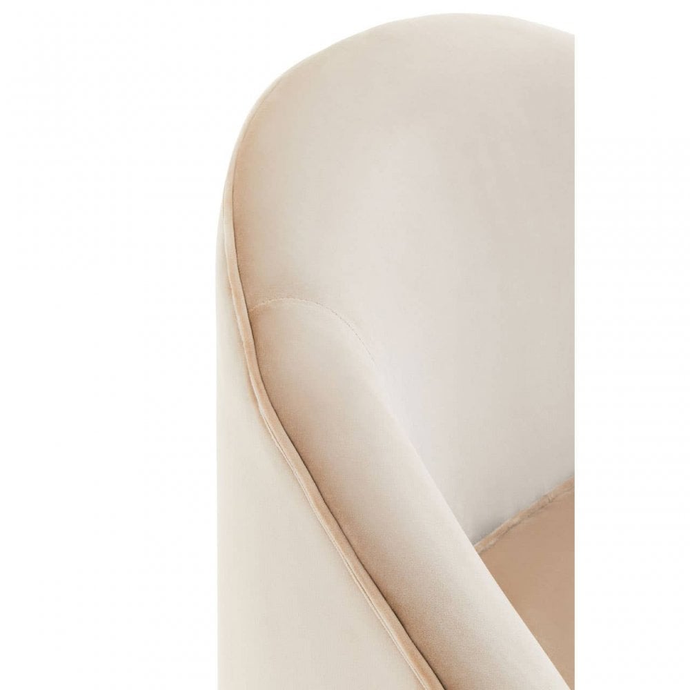 Yasmeen Mink Velvet Armchair