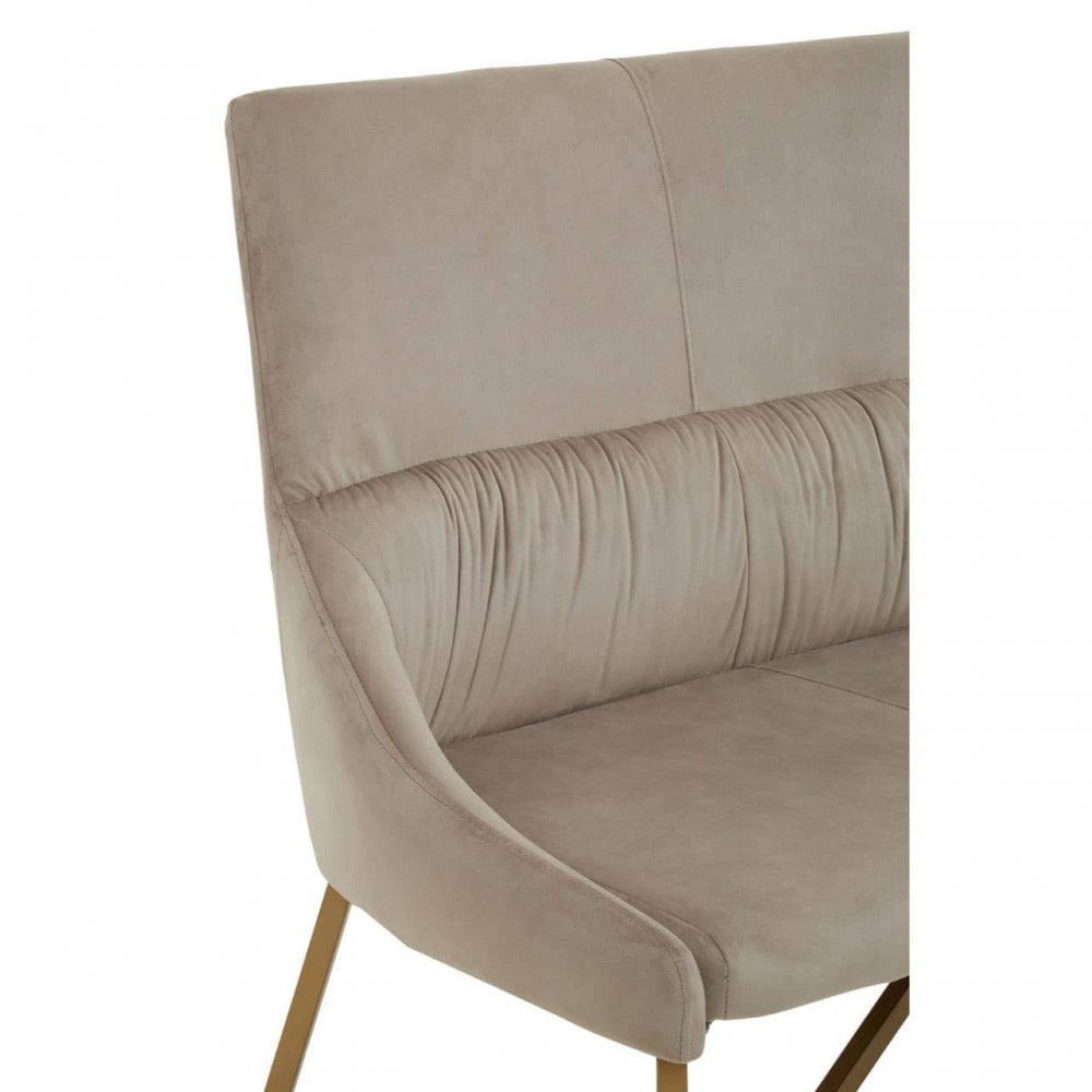 Vieste Mink Velvet Bench