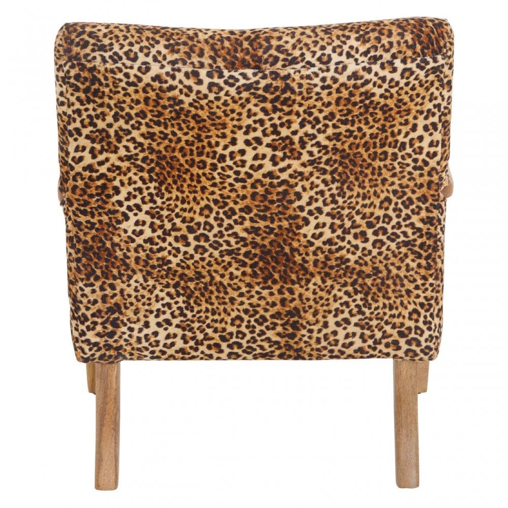 Cefena Leopard Print Chair