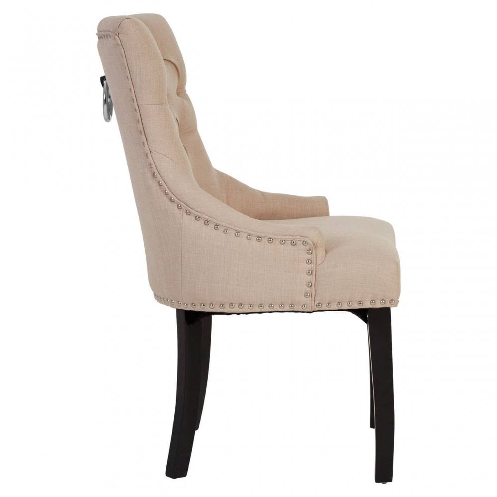 Kensington Townhouse Natural Linen Dining Chair