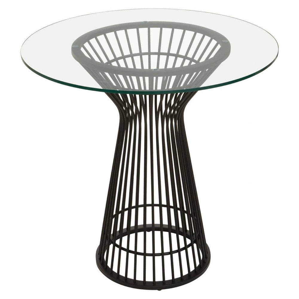 Vogue Round Matte Black Dining Table