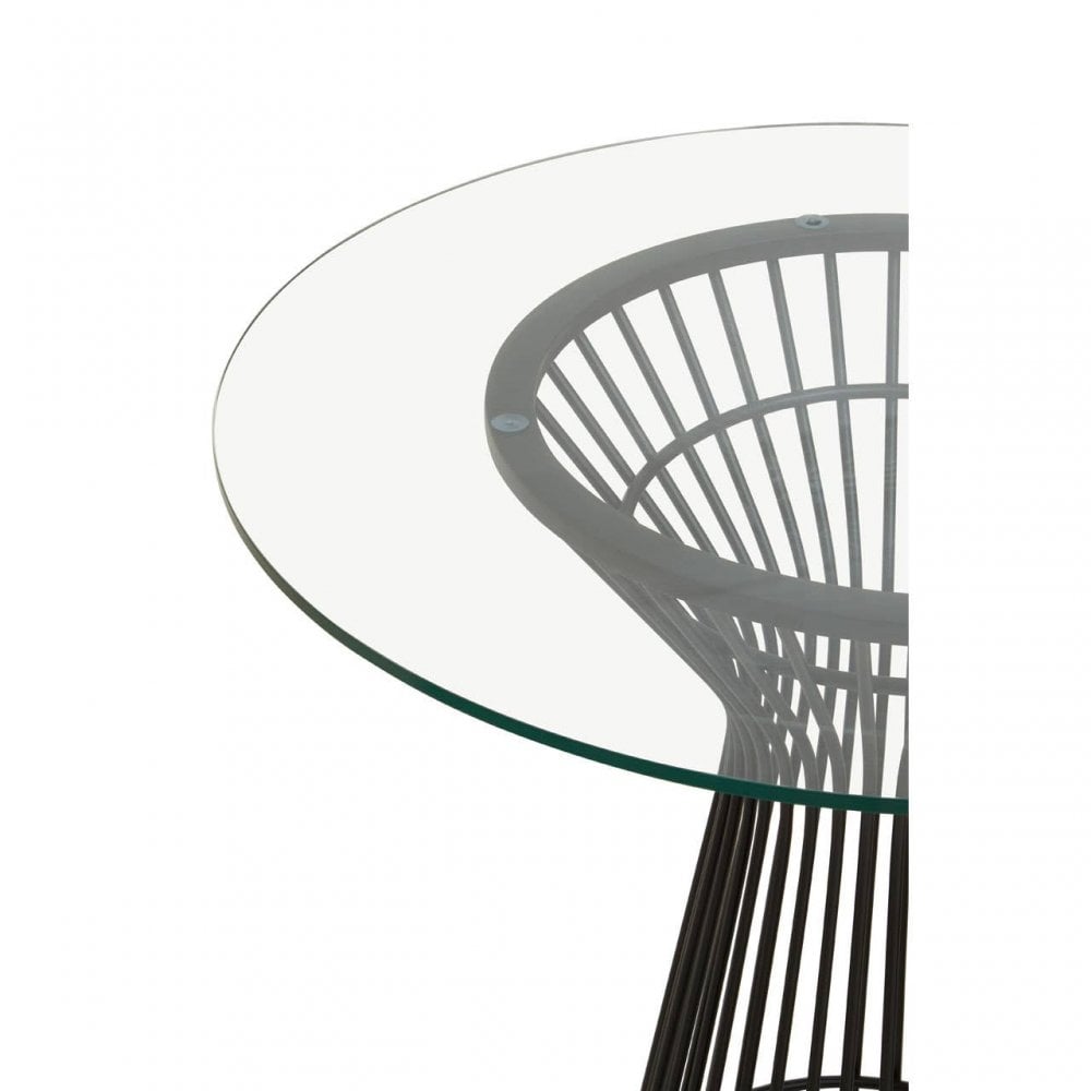 Vogue Round Matte Black Dining Table