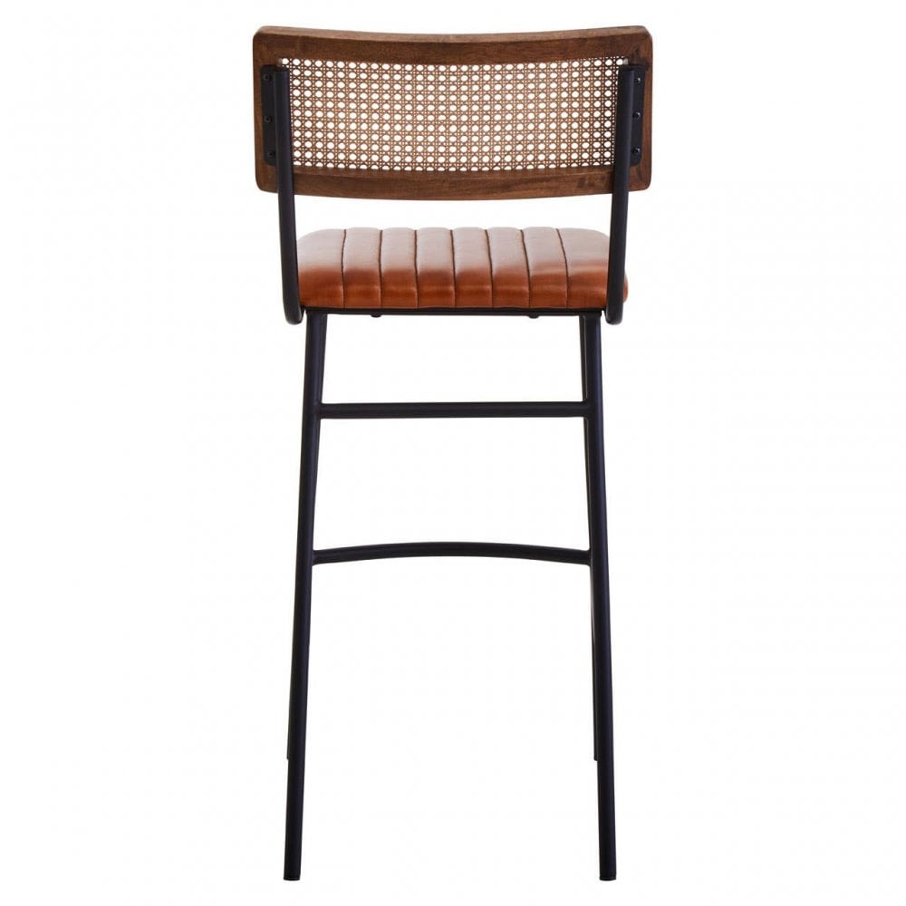 Buffalo Tan Leather Bar Chair
