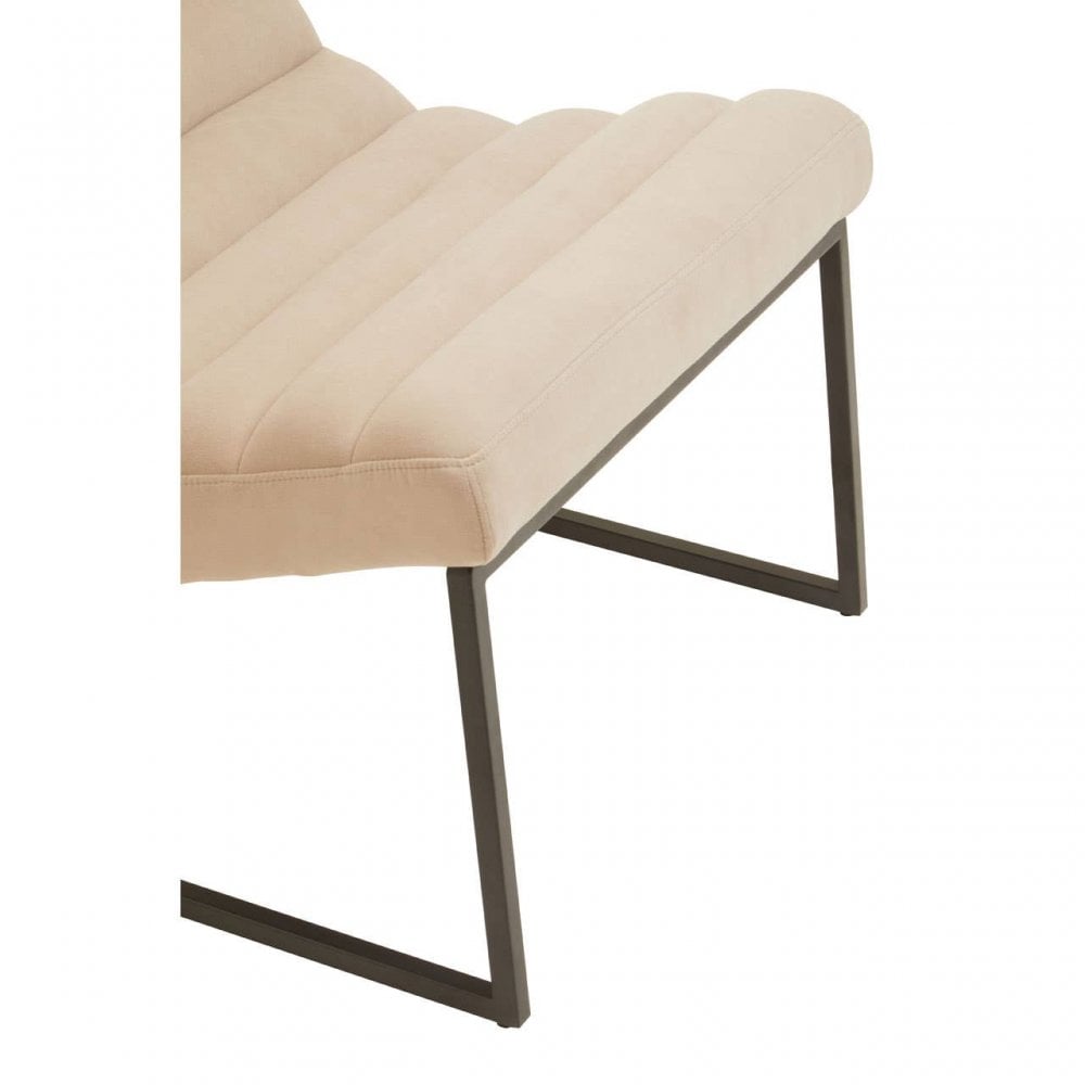 Vogue Ivory Velvet Cocktail Chair