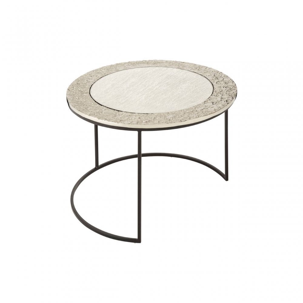 Akola Set Of 2 Large Round Side Tables