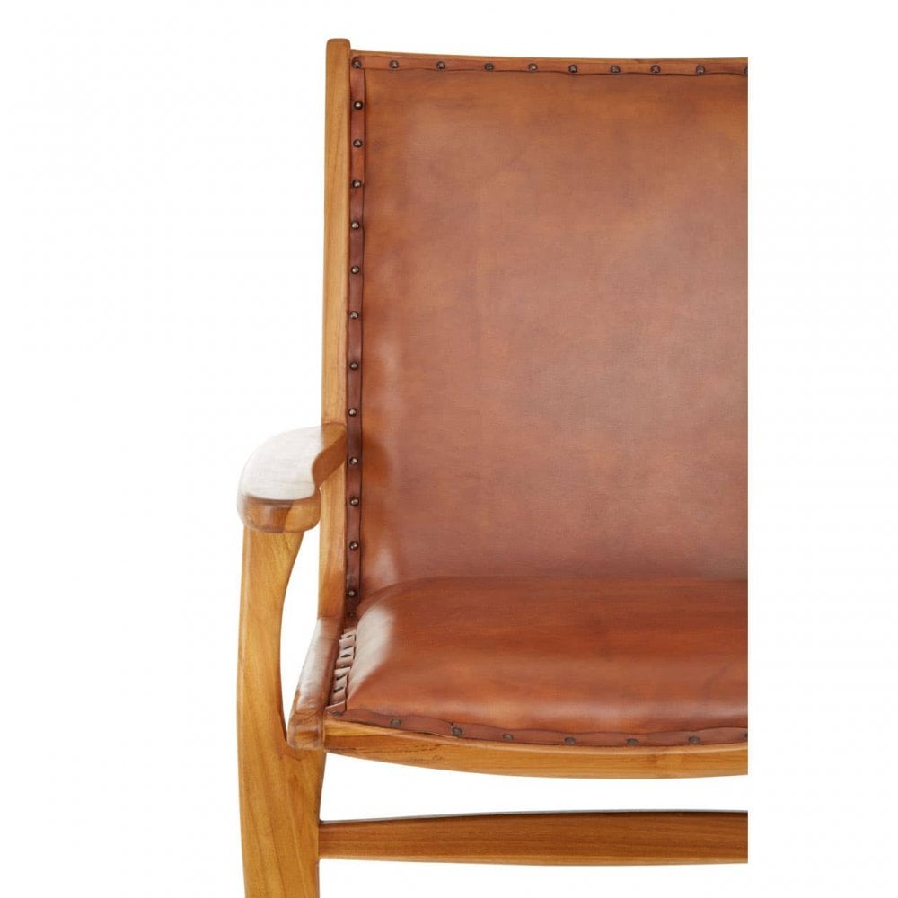 Kendari Brown Leather Chai