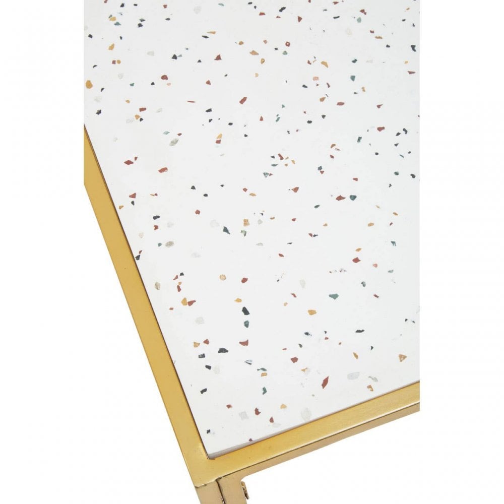 Novi Glass / Gold Frame Console Table