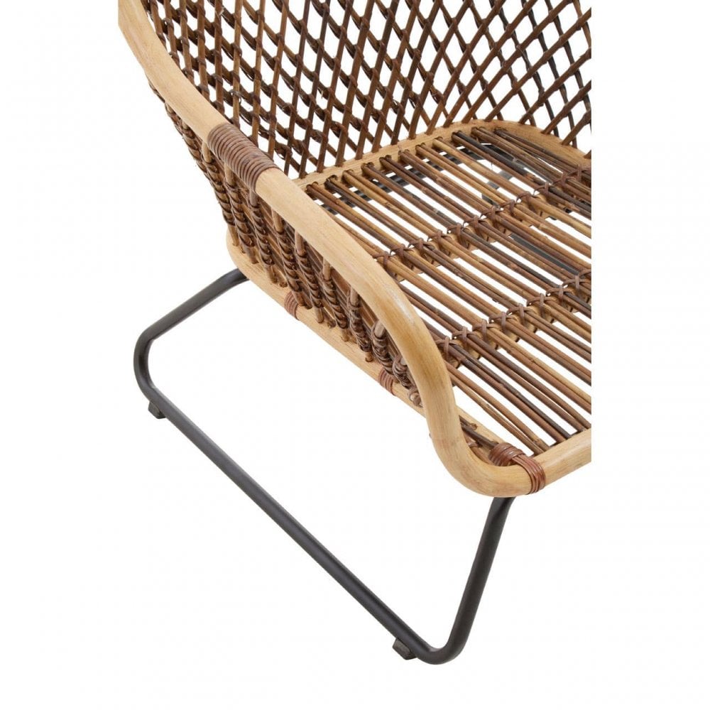 Manado Black Iron Frame Chair