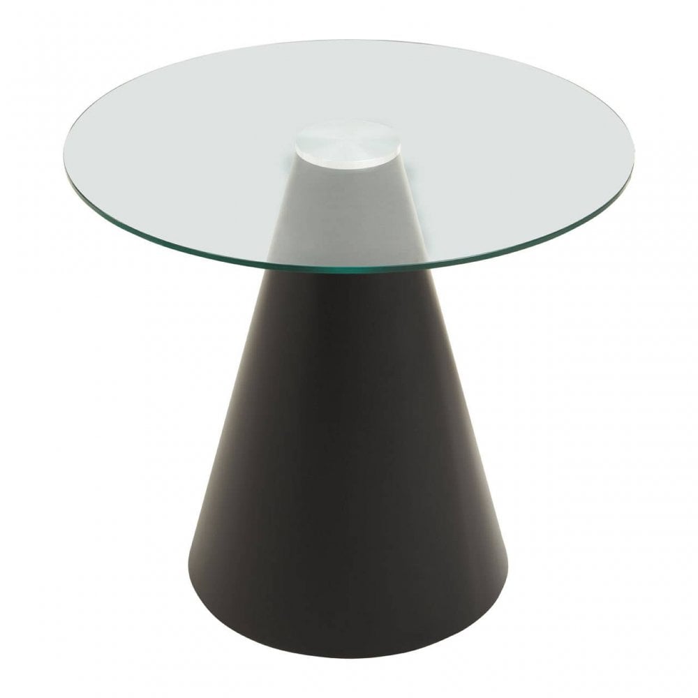 Azalea Round Clear Glass Top Dining Table