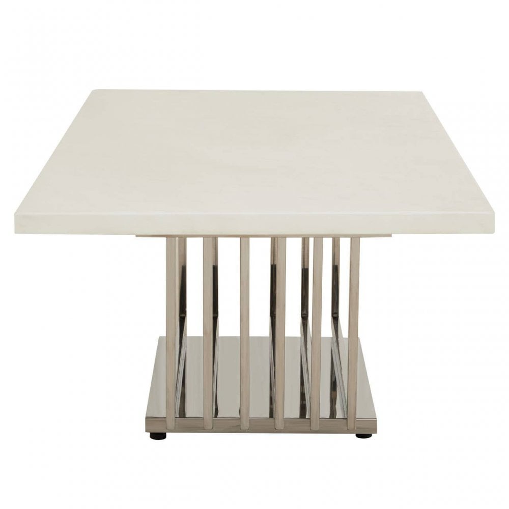 Moda White Marble Coffee Table
