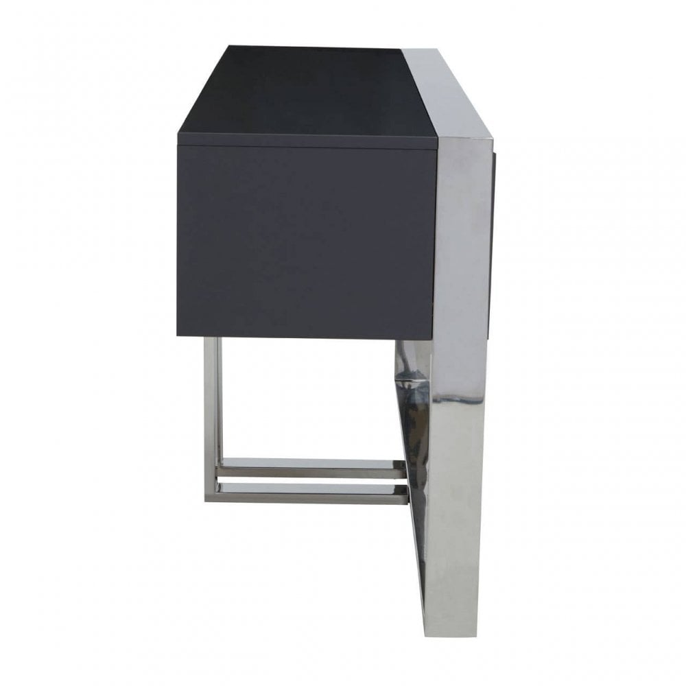 Genoa Grey Finish Console Table