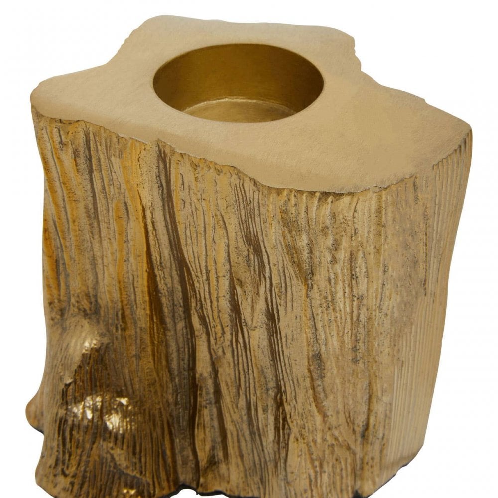 Akola Set Of Two Gold Tealight Holders