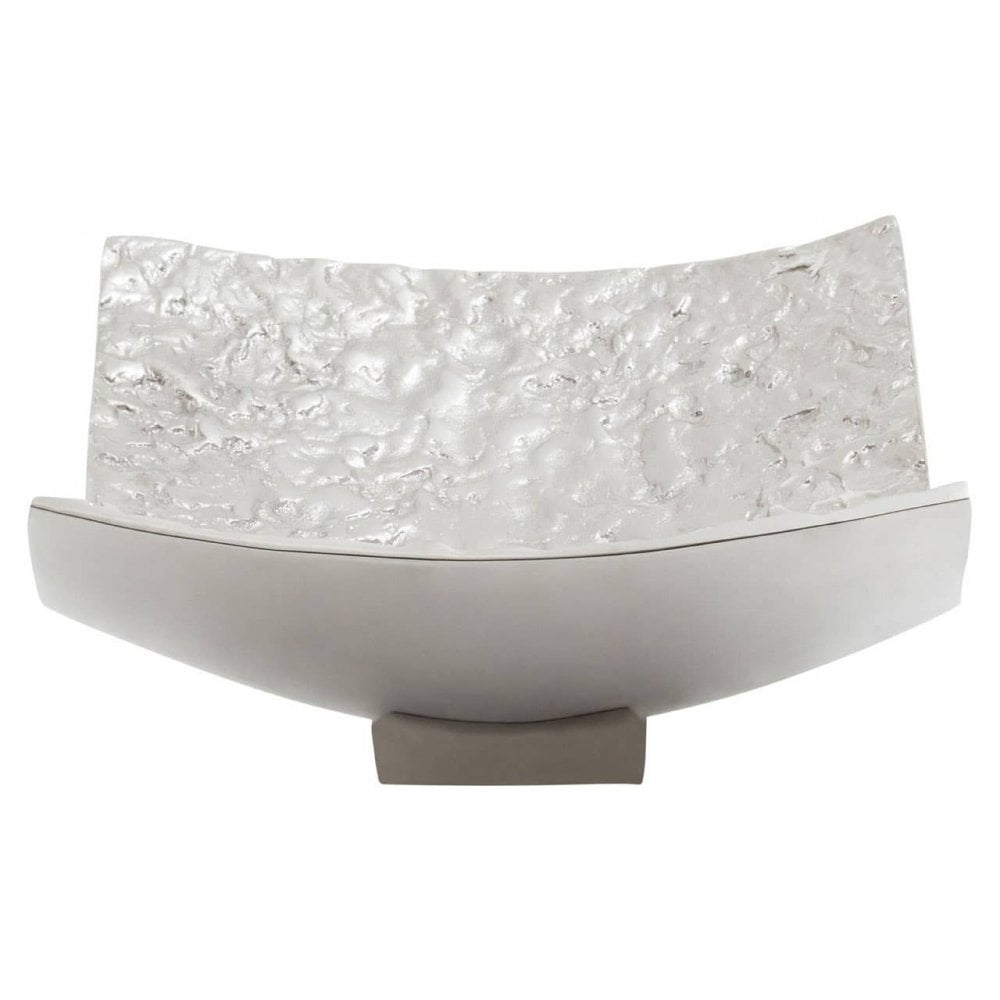 Akola Silver Rectangular Bowl