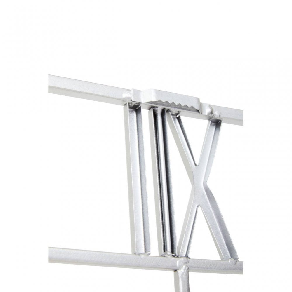 Kent Square Silver Finish Wall Clock