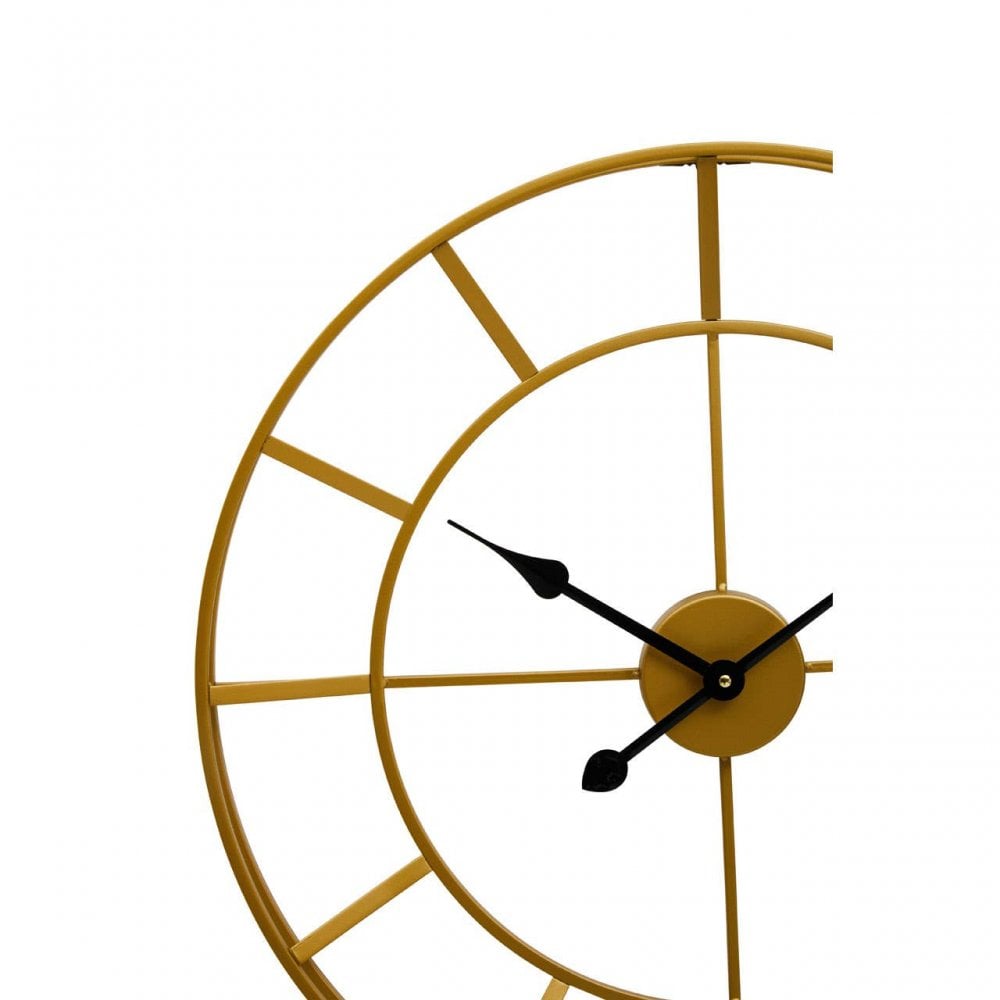 Kent Large Gold Frame And Black Detail Wall Clock