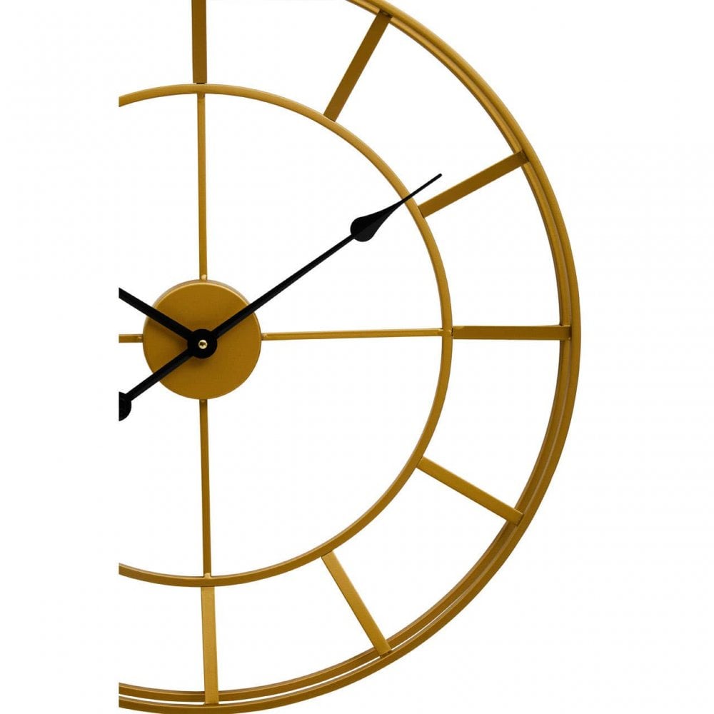Kent Large Gold Frame And Black Detail Wall Clock